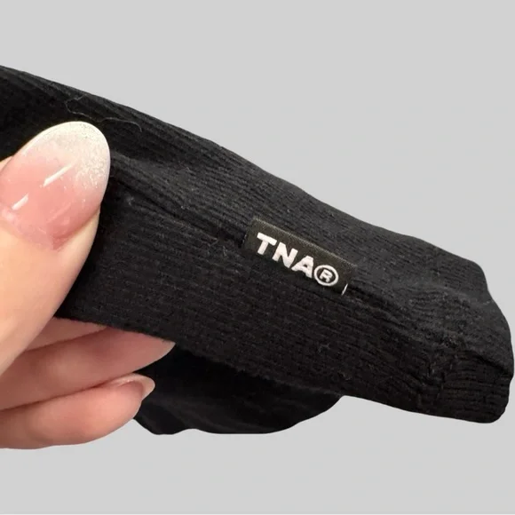 TNA Black Short Sleeve Baby Tee - Picture 5 of 7